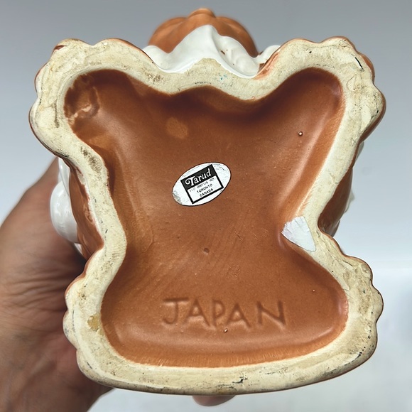 Vintage glazed ceramic anthropomorphic Lion planter by Ardco Japan - Picture 6 of 7